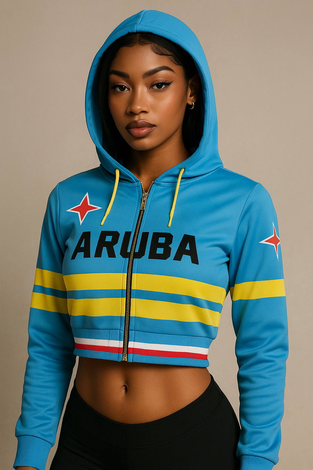 Aruba Hoodie –(Cropped version or a lil longer, take a size smaller!) ps: THIS IS NOT OVERSIZED